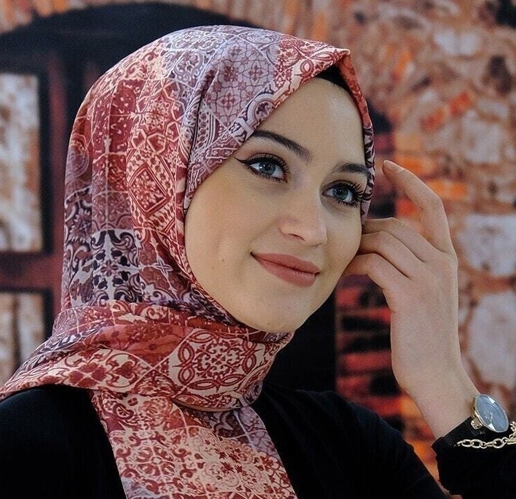 Cotton mixed Shawl Light-Coral 064