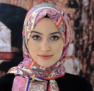 Cotton mixed Shawl Pink-Crolorful 117