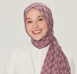 Checker Pattern Shawl 75x190